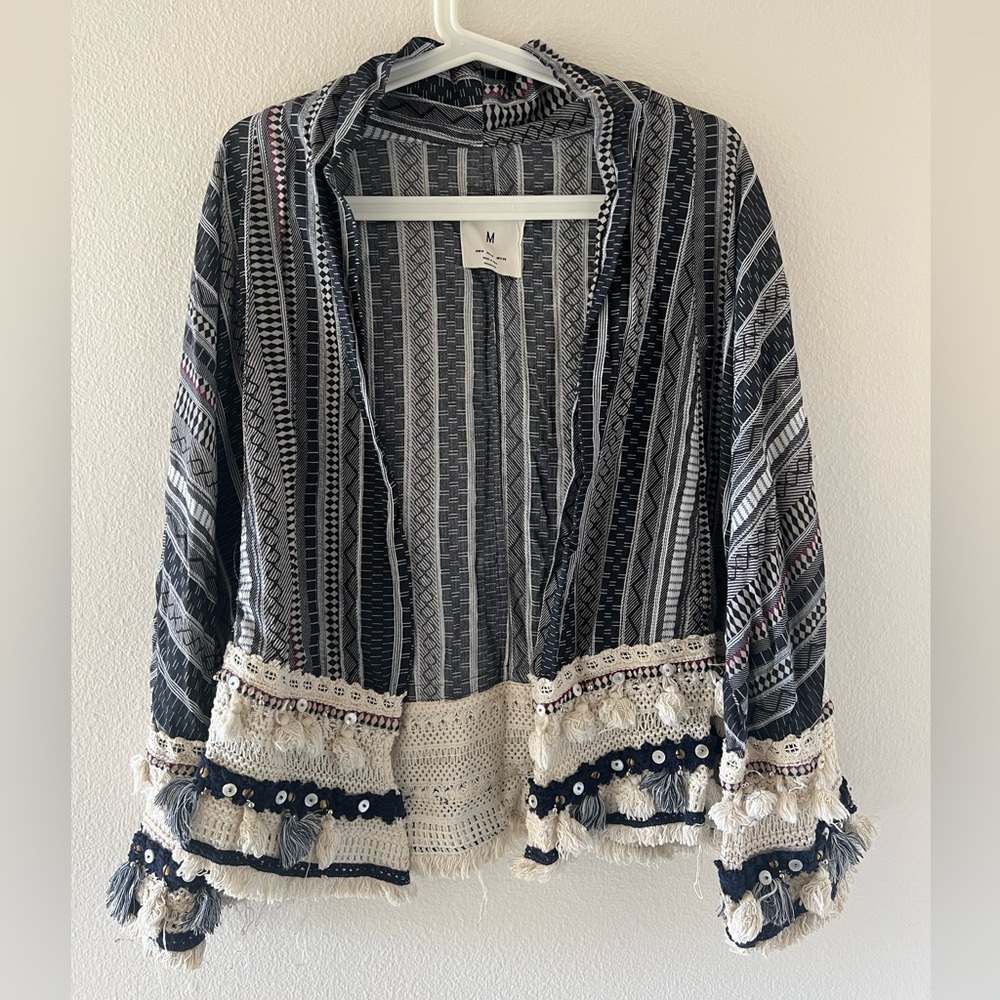 ZARA Tassel Bohemian Cardigan